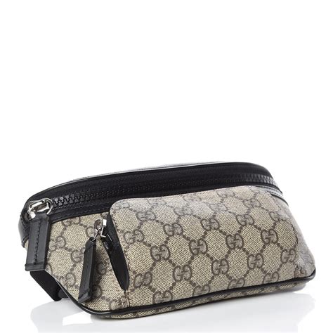 gucci gg 4616|GUCCI GG Supreme Monogram Belt Bag Black .